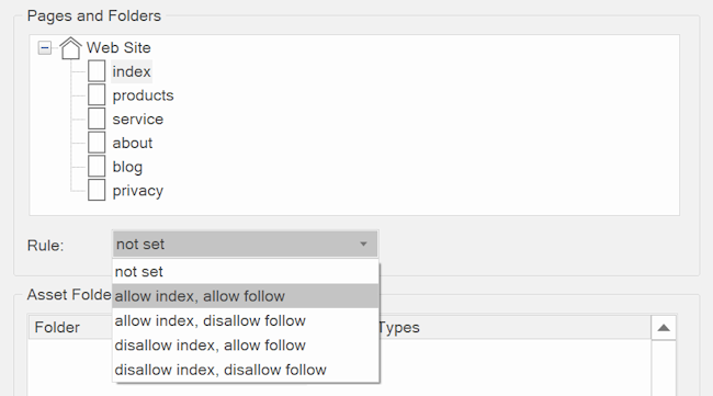 robots.txt pages