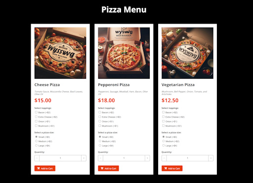 Pizza Shop Template