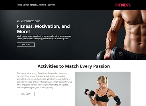 Fitness Template