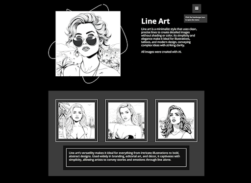 Line Art Template