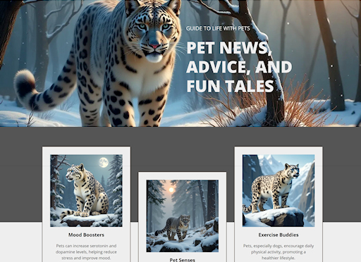 Pet Blog Template