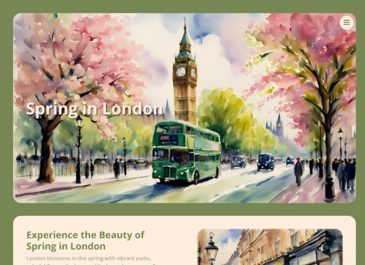 Spring in London Template